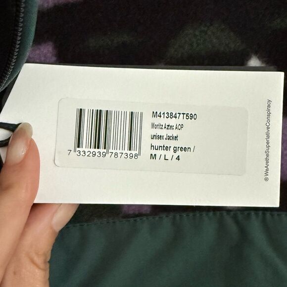 WeSC Moritz Aztec Polar Fleece Blanket Jacket - Picture 6 of 6